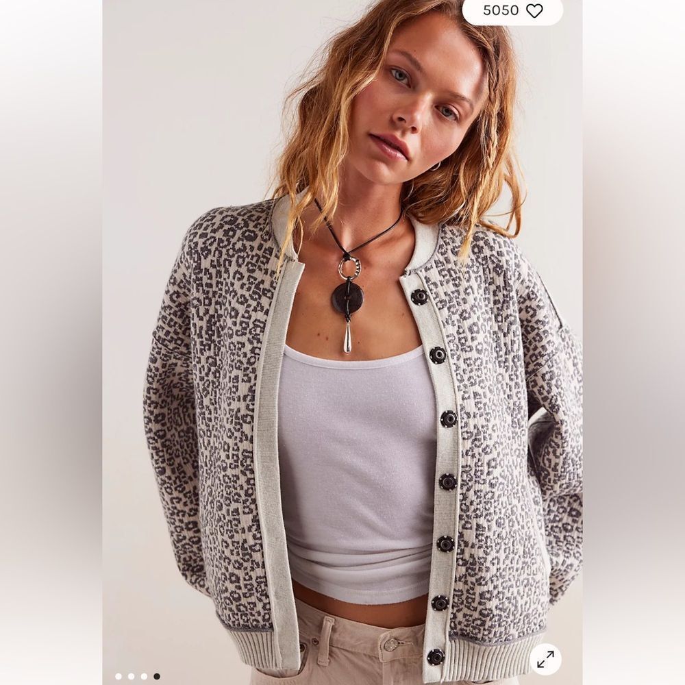 We The Free Cheetah Cardi